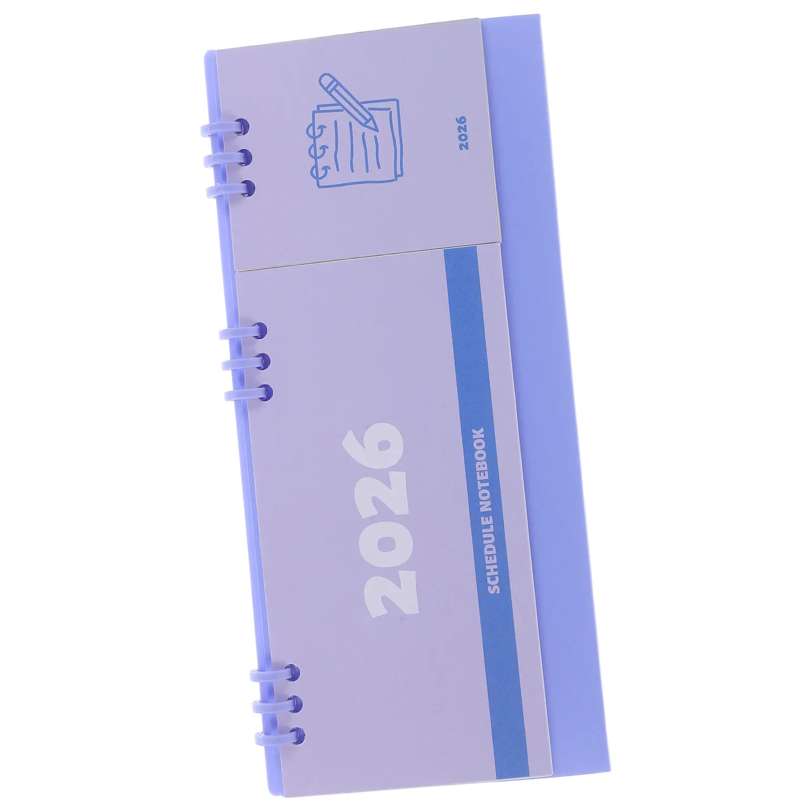 

Настольный календарь-ежедневник 2026 с двойной проволочной переплеткой, минималистичный, откидной, ежемесячный планировщик, ежедневный органайзер для эффективного управления временем