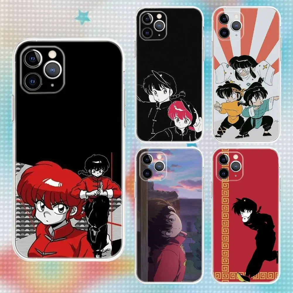 

Anime Ranma 12 Phone Case For iPhone 17,16,15,14,13,12,11 Pro,Max,Plus,Air,X,XS,XR,SE,Mini Transparent Soft
