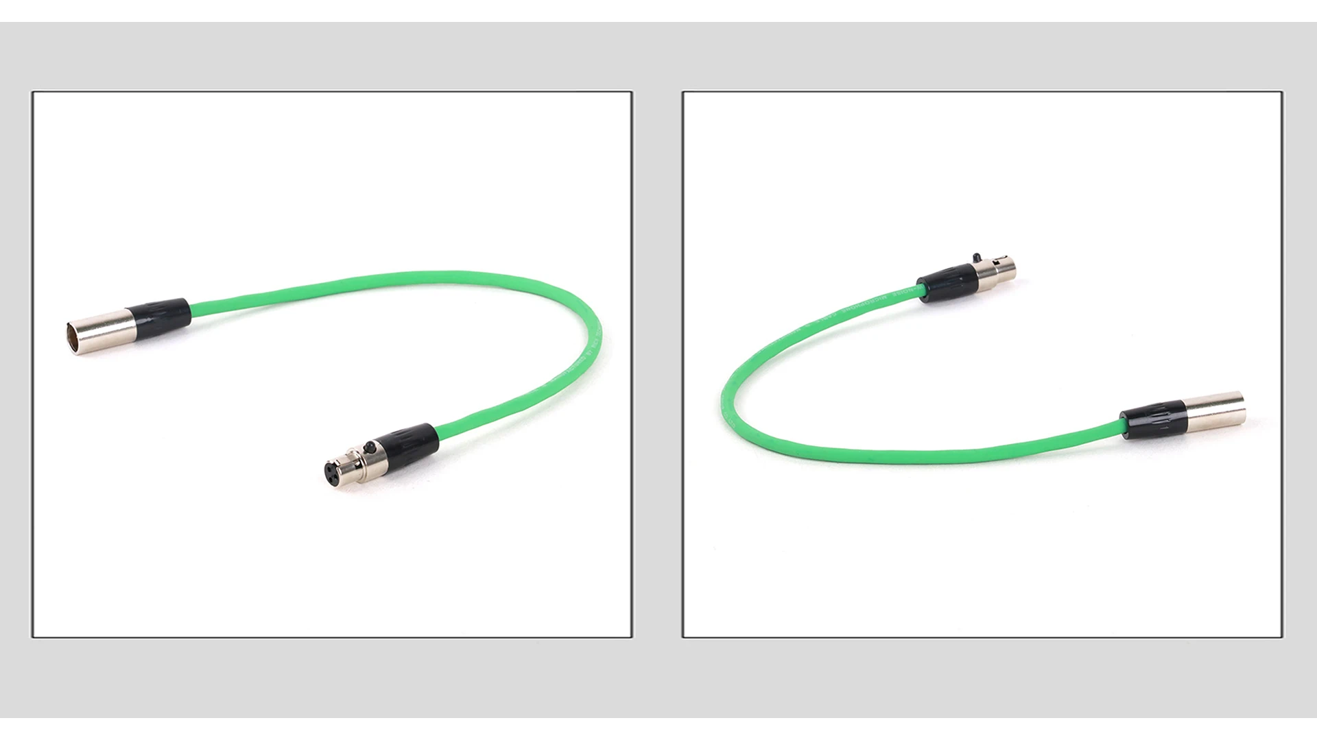 GuerGuo 1 Stück 3-poliger Mini-XLR-Stecker auf Mini-XLR-Buchse, mehrere Farben, Kabel für Pro-Ansteckmikrofon, 0,2 m–15 m – Detail 5