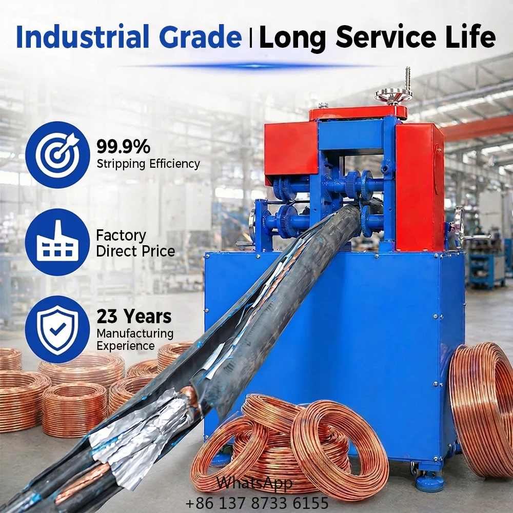 H120-3 Dual-Blade Stripper Specially For High-Voltage Cables 5-120mm Adjustable CE Certified Powerful Wire Peeling Equipment