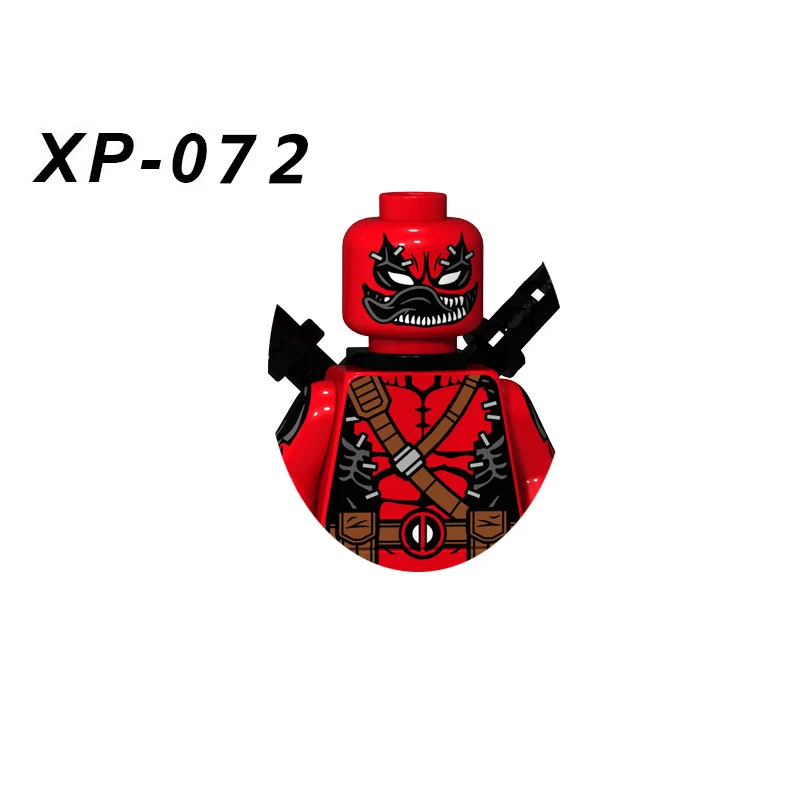 HEROCROSS KT1010 Hero Building Blocks Action Anime Figure Deadpool Venom Doll Image Children Puzzle Assembly Toy Bricks Kid Toys