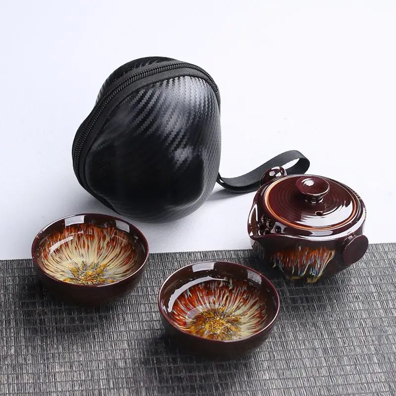 Upscale Tea Sets Ceramic Kung Fu Teaset Teacup Porcelain Service Gaiwan Tea Cups Mug of Tea Ceremony Teapot