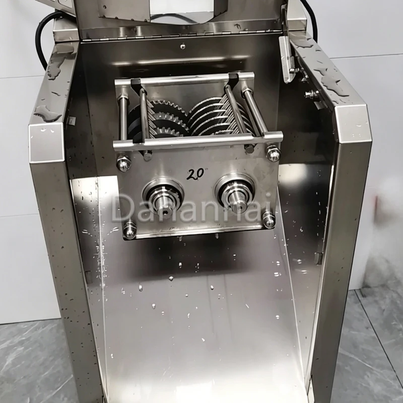 Electric Meat Cutter 110V/220V Commercial Stainless Steel Beef Slicer Vegetable Shredder for Kitchen