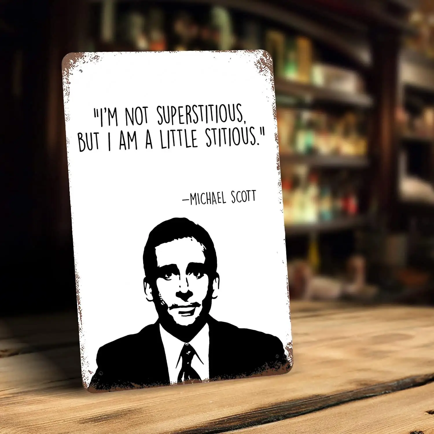 The Office Funny Quote Michael Scott Signs wall decor Vintage Tin Captain Metal Poster Decor for Bar Pub Club Wall Decoration