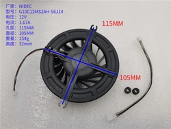 high quality Nidec G10C12MS2AH-56J14 For SONY PlayStation3 Slim PS3 Slim play station PS3 Slim internal fan 17 blade cooling fan