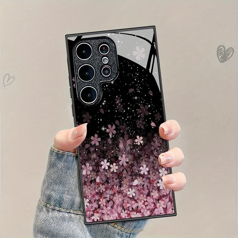 Fashion Glitter Cherry Blossom New Phone Case for Samsung Galaxy S26/S25/S24/S23 Ultra /S22 Ultra/S20 Ultra/56/A72/A73 5G