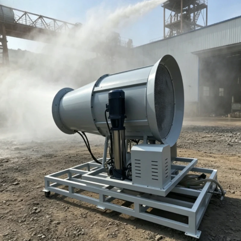 

50m Fog Cannon Water Mist Sprayer For Villa Orchard Greenhouse Small Livestock Pen Temporary Construction Dust Tool