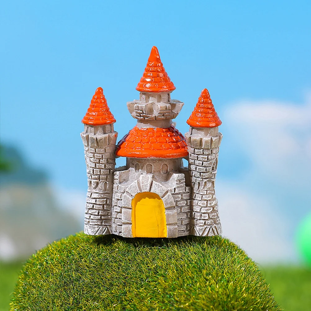 

6Pcs Miniature Resin Tiny House Crafts Compact Decorative Mini Landscape Ornaments Desktop Garden Decoration Supplies