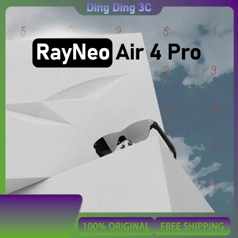 Lunettes intelligentes Rayneo Air 4 Pro, commande vocale 3G, étanche IPX-5, Capture vidéo 4K, monté sur la tête, XR, nouveauté 2025