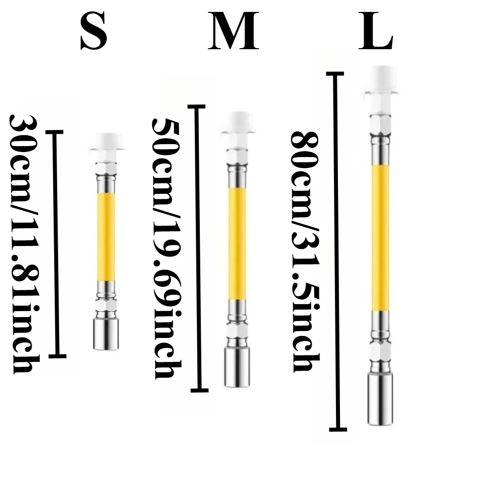 1PC 2 Mode Faucet Extension Extender Adjust Water Tap Pipe Tube Splashproof Free Bending Faucet Extension Tube
