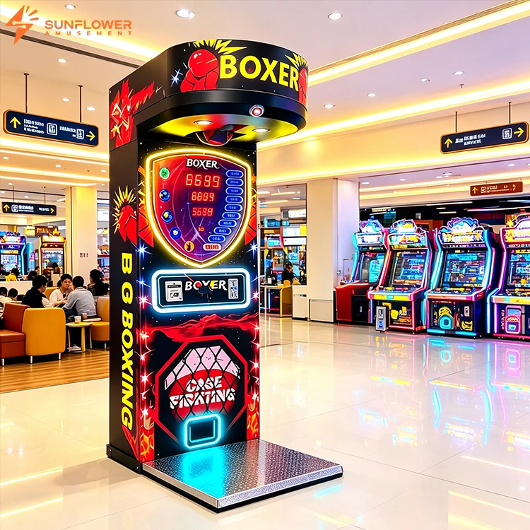 Commercial Strength Testing Punching Game Machine Boxer Boxing Force Tester Arcade Punch Machine  Fighting Training for Carnival