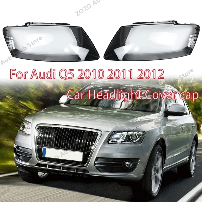 

Fit For Audi Q5 2010 2011 2012 Car Headlight Cover cap Headlamp Shade Head Lamp dust cover for headlights Car Light Assemblies