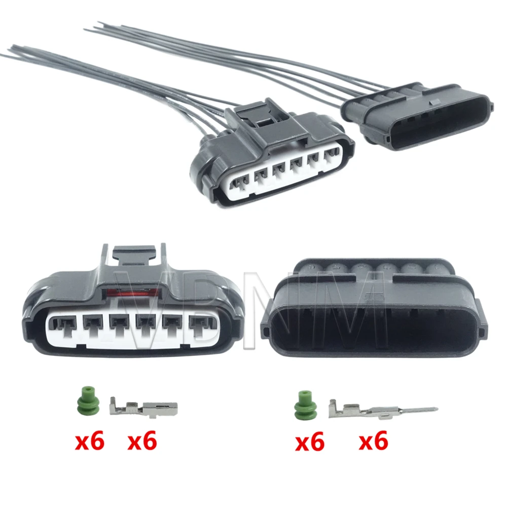 6 Pin 7283-1968-30 90980-11858 Auto Waterproof Connector Accelerator Pedal TPS Throttle Sensor Plug For Toyota Mitsubishi