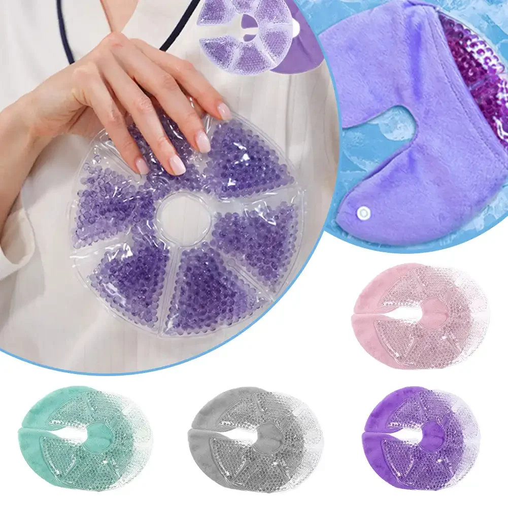 Breast Therapy Pack Chest Stickers Ice Pack Pads Hot or Cold Use for Pain Relief Nursing Mother Hot Cold Breastfeeding Gel Pads