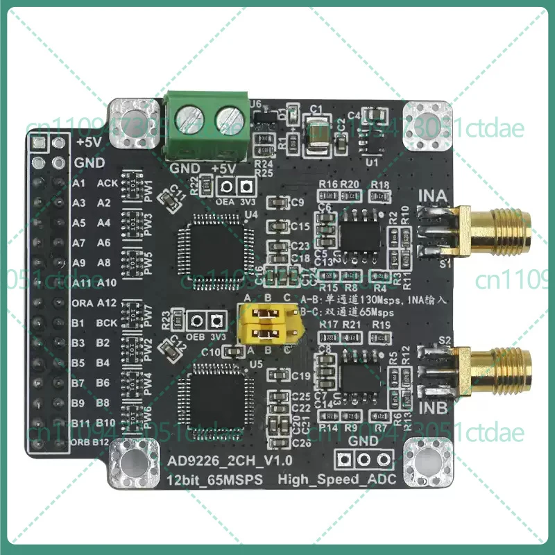 1-5pcs For AD9226 High Speed 12Bit ADC Module Dual 65MSPS Single 130MSPS Sampling Board