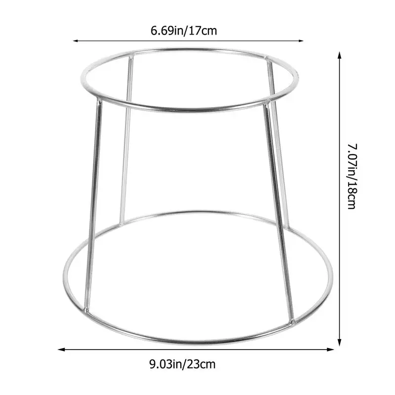 Plate Rack Seafood Double Display Shelf Griddle Pan Restaurant Holder Stainless Steel TraysPizza Buffet Serving Tray Stand