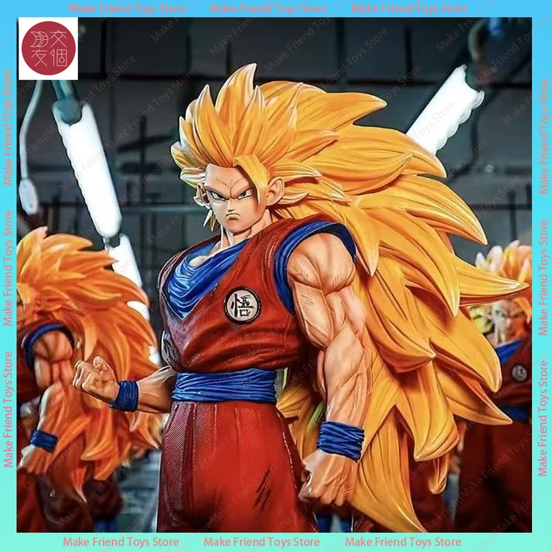 1/4 مقياس 56 سنتيمتر Jt ستوديو الشكل سوبر سايان 3 غوكو تمثال لعبة دراغون بول Z كبيرة الحجم الراتنج أنيمي نموذج جامع هدية Ssj3 تمثال