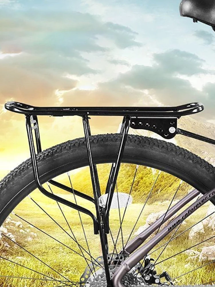AliExpress NONE 250kg Load Capacity Bicycle Rear Cargo Rack Set Portable Sturdy Mountain Bike Carrier Back Seat Luggage Shelf for Cycling Travel