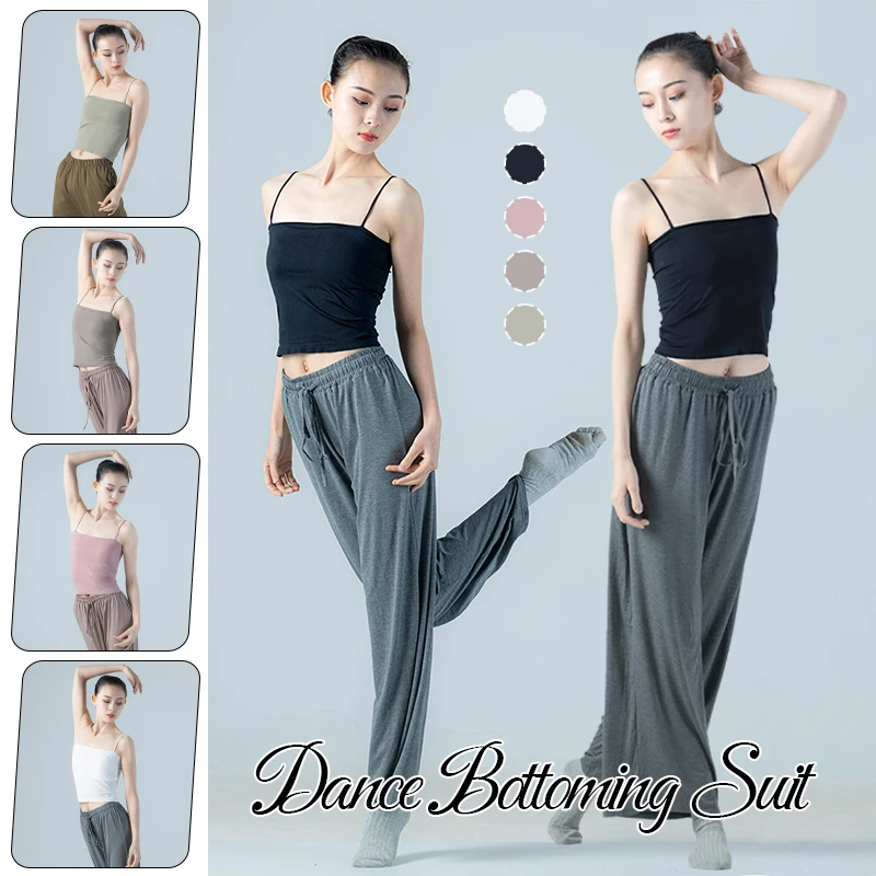 

Woman Dance Wrap Sleeveless Tube Top Classic Dance Tops With Chest Pads Gymnastics Ballerina Practice Dance Bottoming Camisole