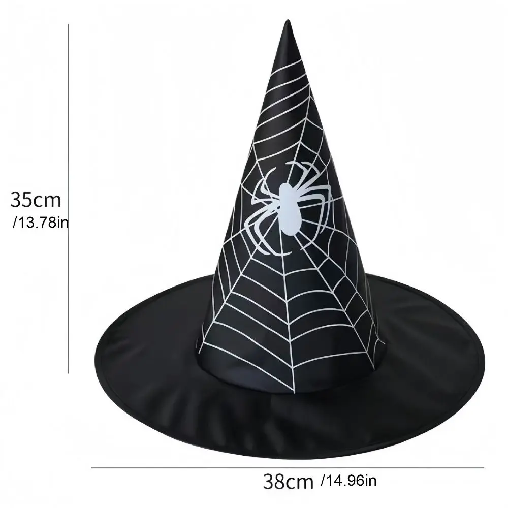 Sombrero de mago de Halloween de araña, accesorios de disfraz de Cosplay, accesorios de fiesta, gorro de mago para niños, decoración de Halloween de murciélago