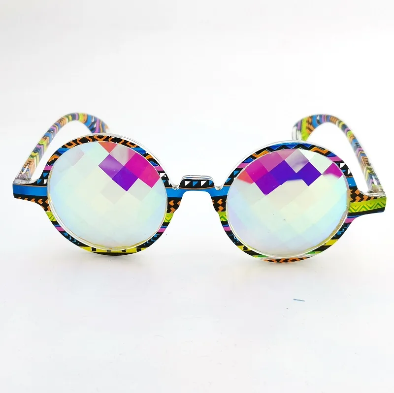 Novelty squar prism kaleidoscope glasses