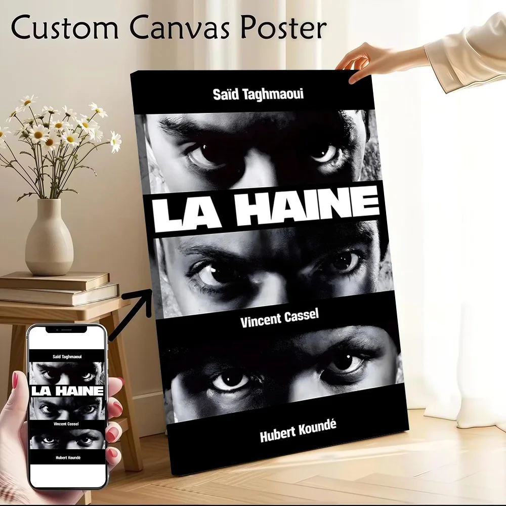 Постеры на холсте «La Haine»: Настенные картины с индивидуальной печатью для создания уникального и тематического домашнего декора, украшения стен