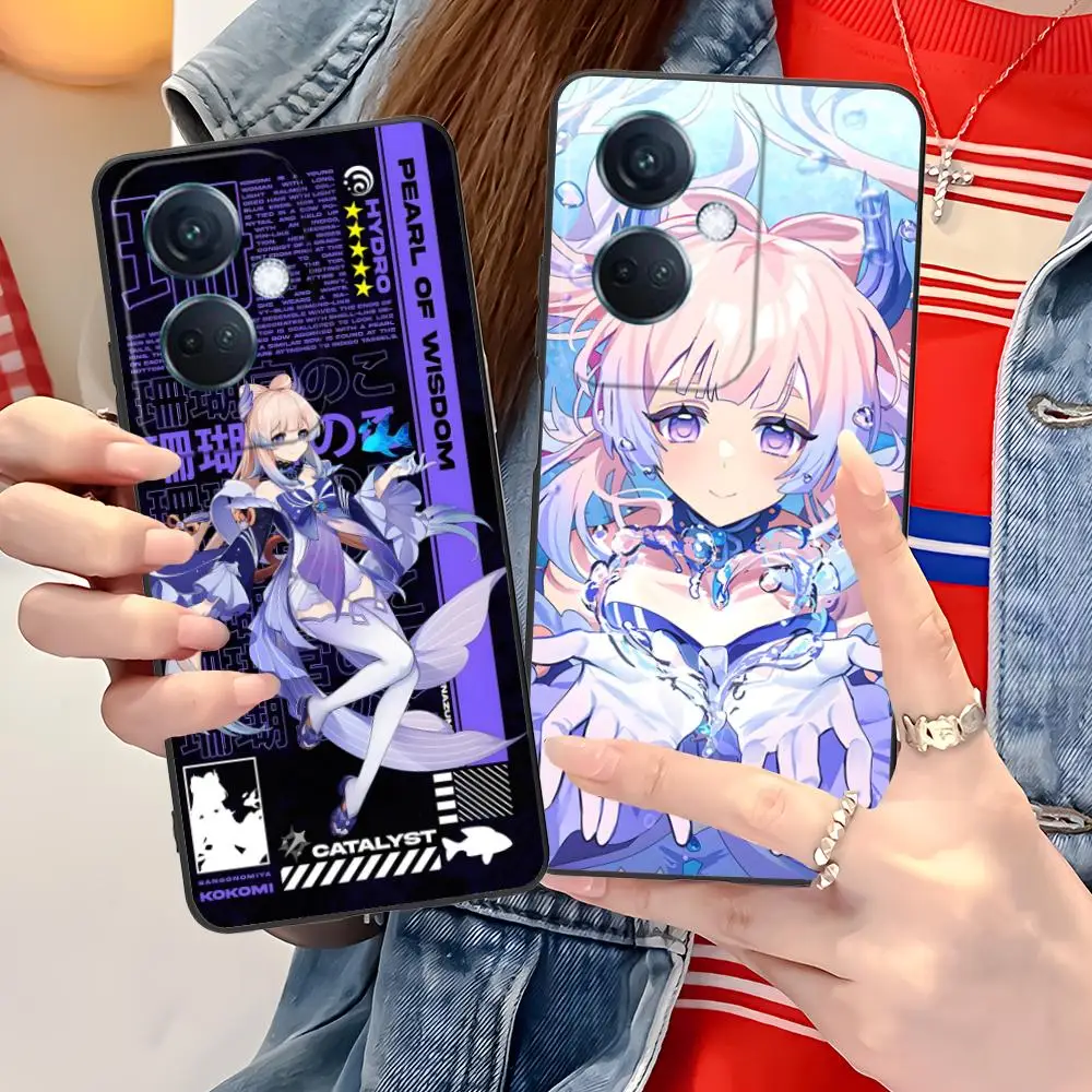 

Game GI Kokomi Phone Case for OPPO Reno 14 13 12 11 10 9 8 7 6 5 F T Pro 5G Soft TPU Shockproof Cover