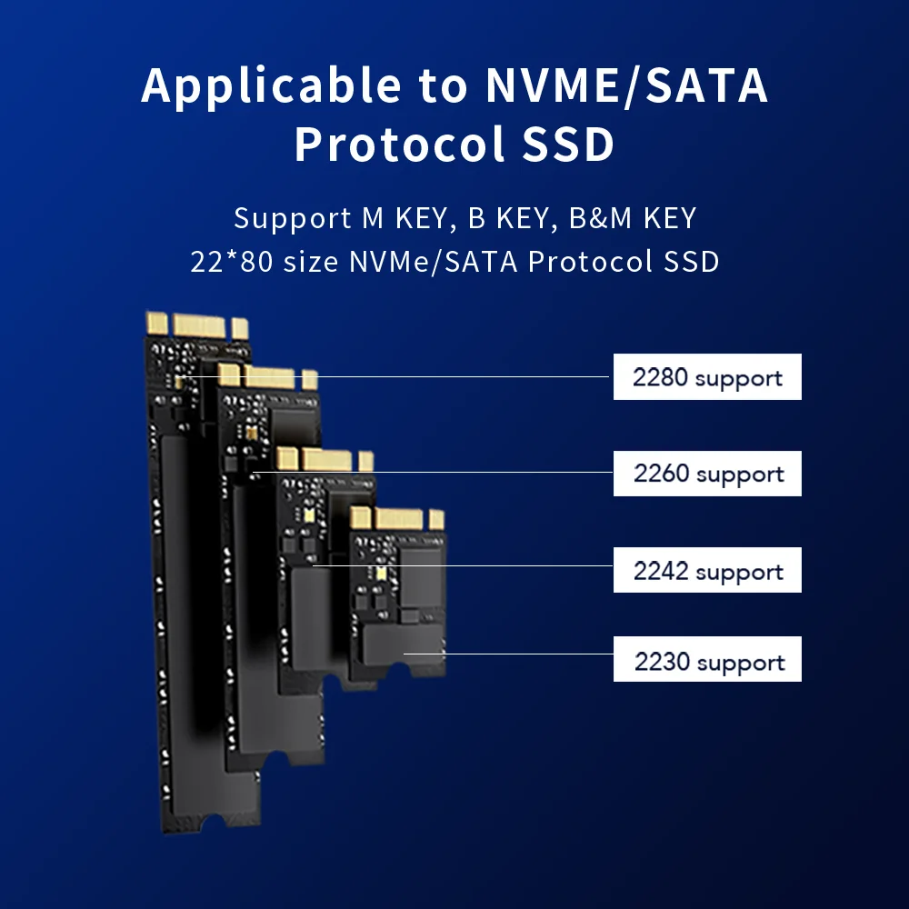 Blueendless m2 sata lub m.2 NVMe SSD Enclosure z koncentratorem USB C Stacja dokująca do laptopa 4K 60Hz HDMI-Com USB3.2 100W PD SDTF 10Gbps