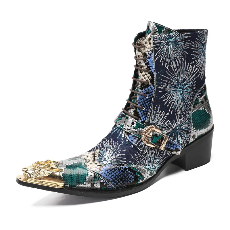 

Высокие ботинки 5 см из натуральной коровьей кожи, модная мужская качественная обувь до щиколотки, мужские зимние ботинки с острым носком на молнии