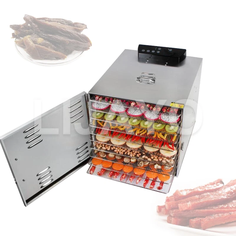 

Electric Countertop Food Dehydrator Machine Multi Layer Meat Beef Dryer Fruit Vegetable Dryer 10 Layer Stainless Steel