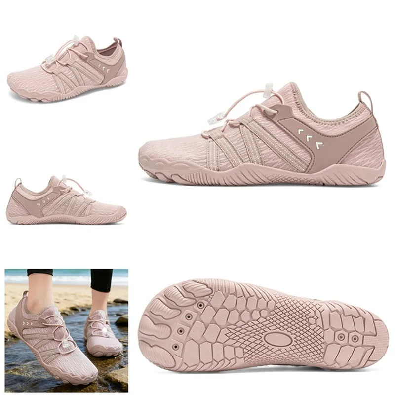 New Women Water Shoes Five Fingers Barefoot Summer Upstream Wading Aqua Shoes Quick Dry Swimming Sneakers Lightweight Walking