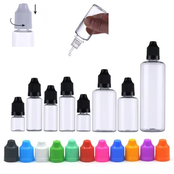10 adet 3ML-100ML boş plastik damlalık damlama şişeleri taşınabilir göz sıvı yağlar doldurulabilir konteynerler damla ipuçları çıkarılabilir