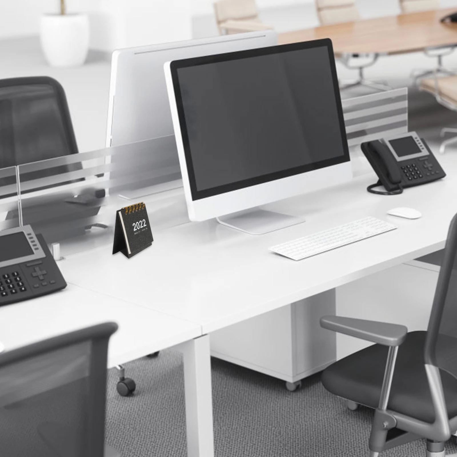 

2Pcs 2022 Mini Desk Calendar Simple Practical Portable Desktop Calendar Book Office School Table Schedule Planner