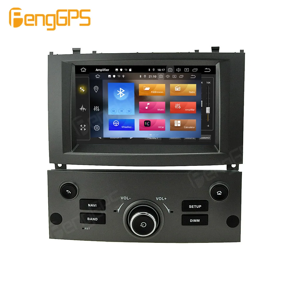 

7-дюймовый автомобильный радиоприемник Android 13 CarPlay для Peugeot 407 2004-2010, мультимедийный плеер с сенсорным экраном, GPS-навигация, DSP, головное устройство, авто