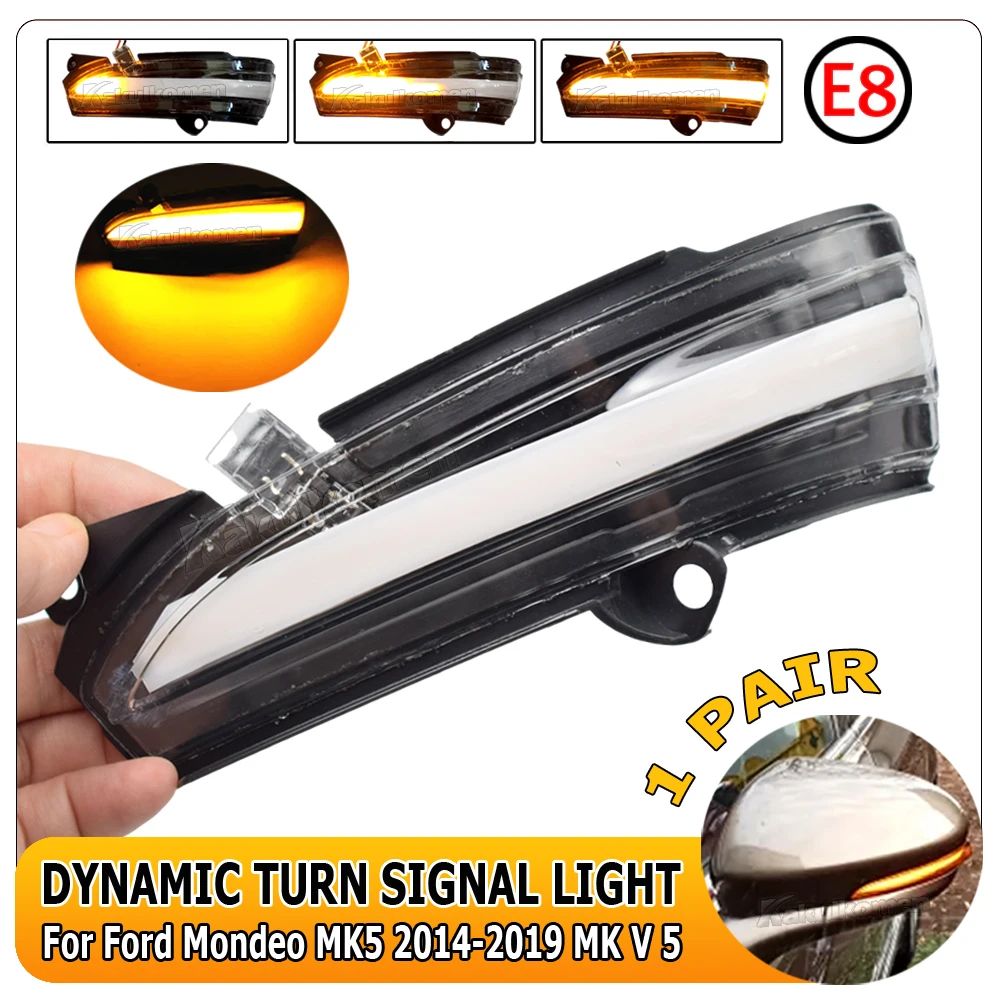 Kit Indicatore Di Direzione Dinamico A LED E Luce Pozzanghera Per Ford Mondeo MK5 E Fusion 2014-2019