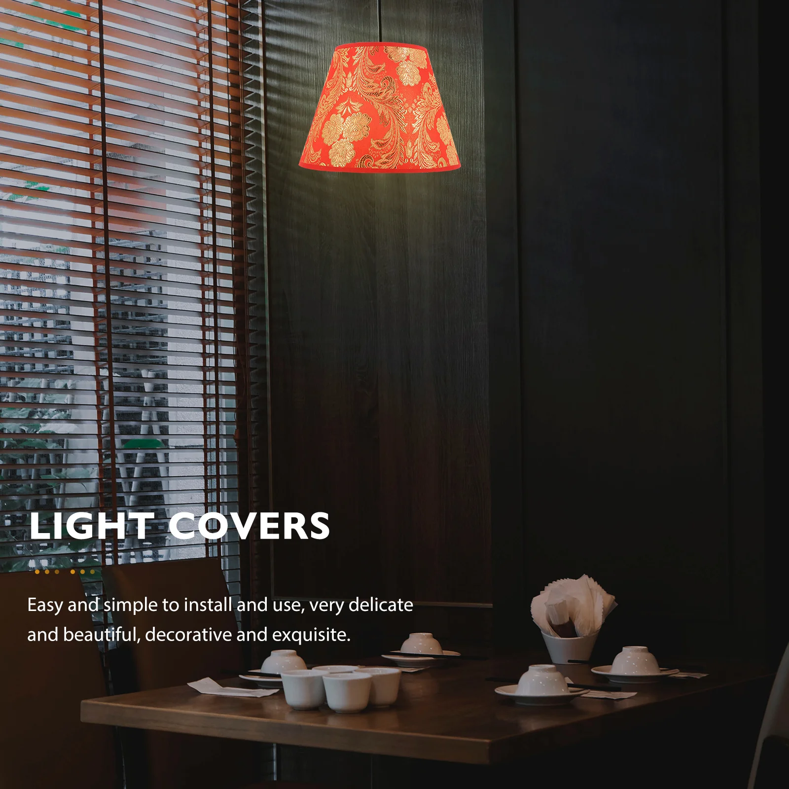 

Floral Printed Lampshade Cloth Lampshade for Table Lamp Romantic Warm Atmosphere Soft Light Decorative Flower Shade
