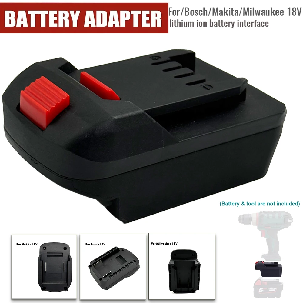 Adaptador para ferramentas de íon-lítio Lidl Parkside X20V PARA Milwaukee/Bosch/Makita 18V Adaptador de bateria de íon-lítio acessório de ferramenta elétrica