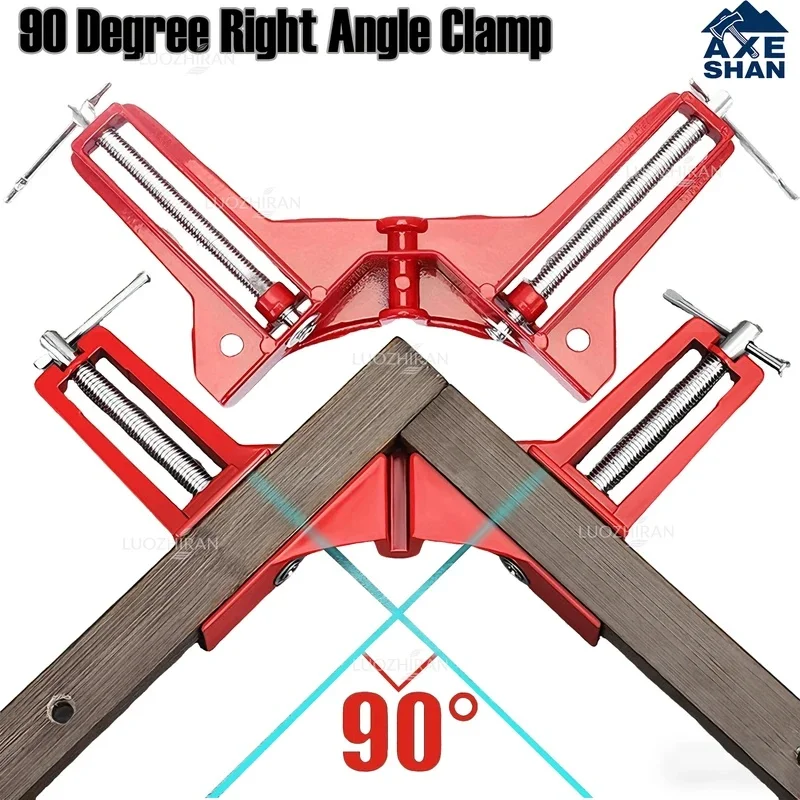 90° Right Angle Clamp Corner Holder Positioning Fastener for Photo Frame Cabinet Furniture Fish Tank Woodworking DIY Hand Tools