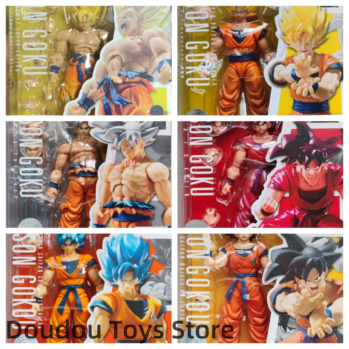 15cm Bandai Dragon Ball Z Anime Figures Shf Full Power Black Goku Super Saiyan Spot Goods Collection Model Gift Ornament Toys