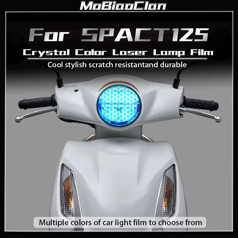 

For HONDA SPACY125 Spacy 125 2024 Motorcycle headlight and taillight film anti scratch modified color honeycomb laser film