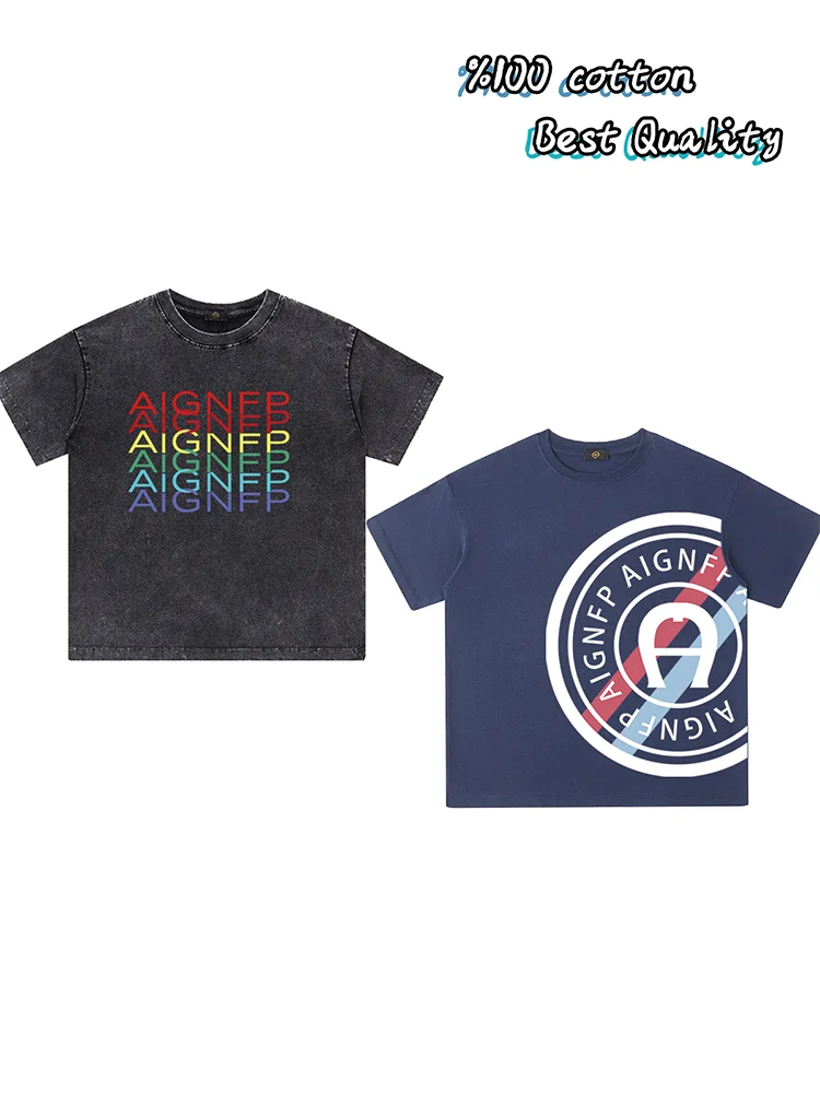 

Child O Neck Tops 2025 New Summer Kids Clothes Street Casual Wear Baby Boys T-shirt Soft Rainbow Letter Print Short sleeve Shirt