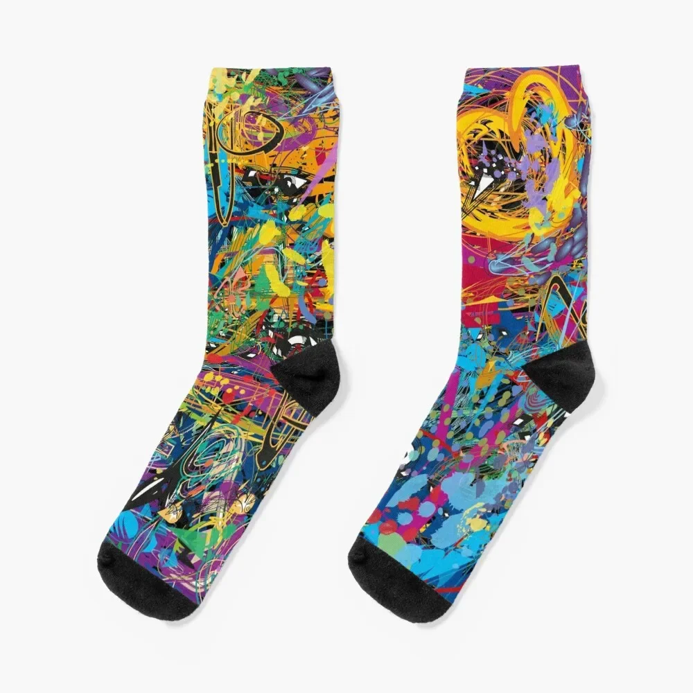 

Sparkling Mind original artwork Socks aesthetic retro sports stockings Socks Female Men's