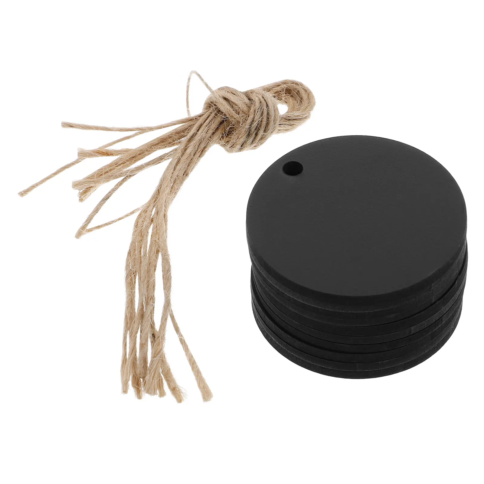 

10pcs Mini Wooden Blackboard Hanging Two Sided Oval Message Board Home Decoration Diy Accessories For Wedding Party Crafts