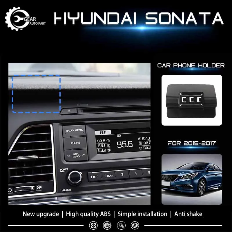 

For Hyundai Sonata LF 2015 2016 2017 2018 2019 Car Phone Holder Special Fixed Bracket Base Wireless Charging Mount Accessories