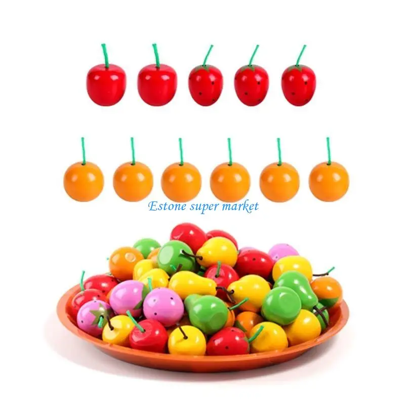 

090B Feeding Monkey Fruits Sorting Matching Color Board Toy Relieve Boredom Gift