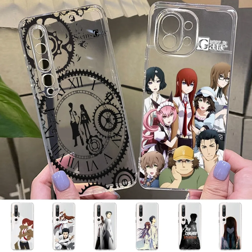 Steins Gate Okabe Anime Phone Case For Samsung S 20 21 22 23 for Redmi Note7 8 9 10 for Huawei P20 30 40 Clear Case