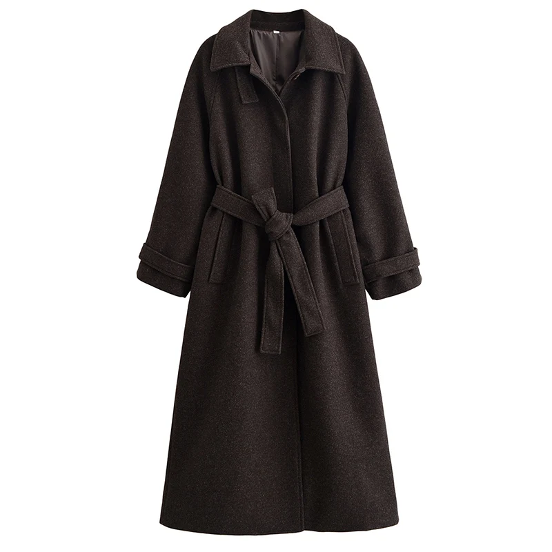 Cappotti di lana invernali da donna 2025 Nuove giacche da donna calde allentate allentate eleganti Cappotto di lana per le vacanze di viaggio di strada di moda invernale