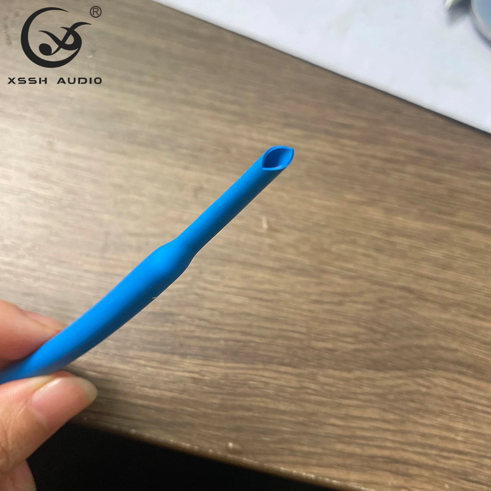 Blue PVC Heat Shrink Tubing High Shrink Ratio Insulated Waterproof Shrink Tube Cable Wrap Electronic Wire Insulation Protector