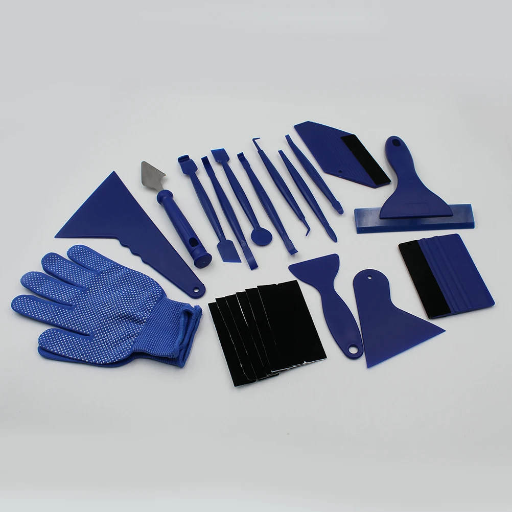 

21Pcs Vinyl Car Film Wrapping Tool Set Includes Gloves for Safe Handling Window Tinting Squeegee Kit for Easy Application on All