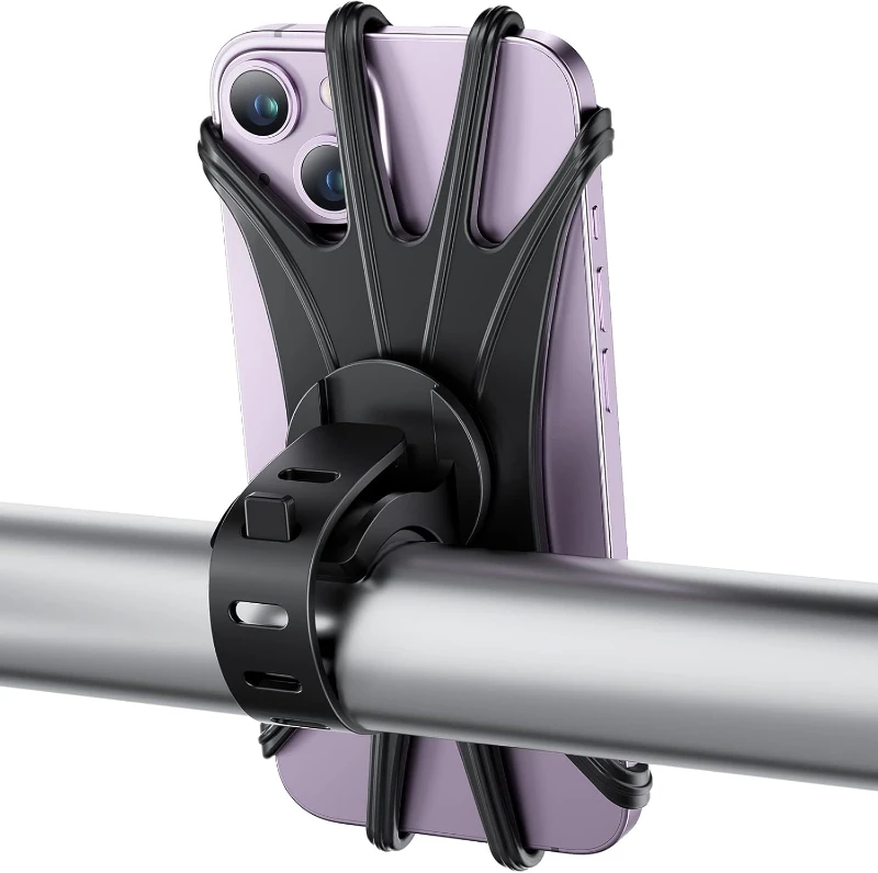 1PCS Bicycle Mobile Phone Holder Rotating Bicycle Phone Holder 360 Rotatable Motorcycle Handlebar Holder For 4.0-6.0 Inch Phone